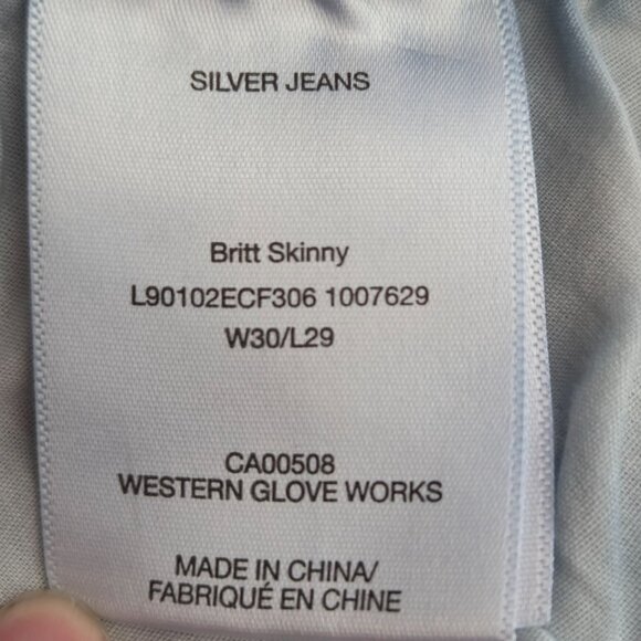 Silver Jeans Co. Britt Skinny Dark Wash Jeans Size 30 - Picture 12 of 13